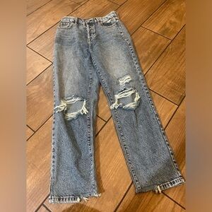 Pacsun distressed high rise straight NWT jeans size 25
